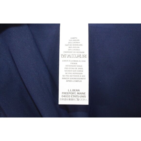 LL Bean Shaping Swimwear Swim Skirt Darkest Navy Size 14 - Picture 9 of 11